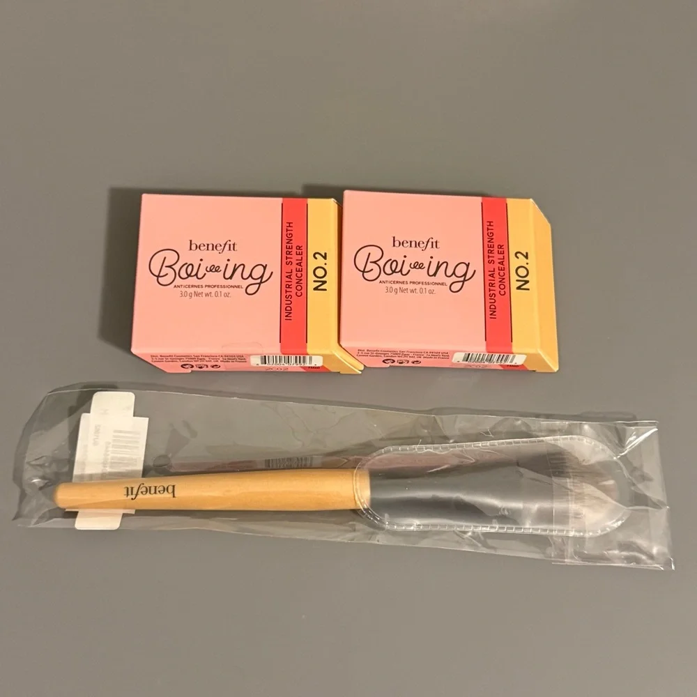 NIB DISCONTINUED Benefit Boi ing Industrial Strength Concealer BUNDLE - No. 2